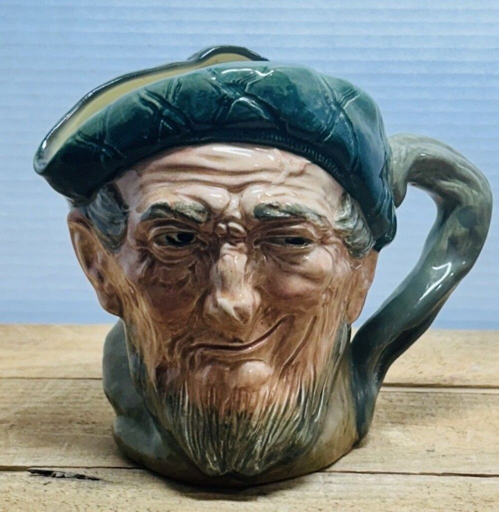 Royal Doulton Character Jug, Large, "Auld Mac" Bang Went Saxpence 6.5" Height